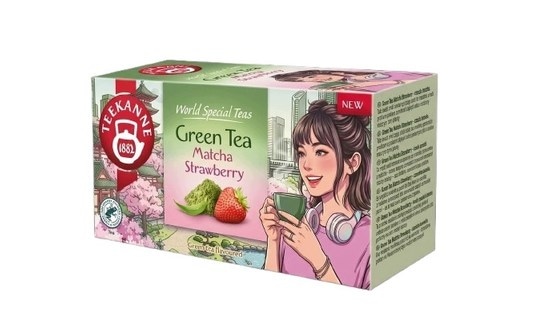 Herbata zielona Teekanne Matcha Strawberry op 20 sztuk