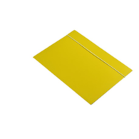 Teczka lakierowana A4 z gumką prostą żółta 350g KBK