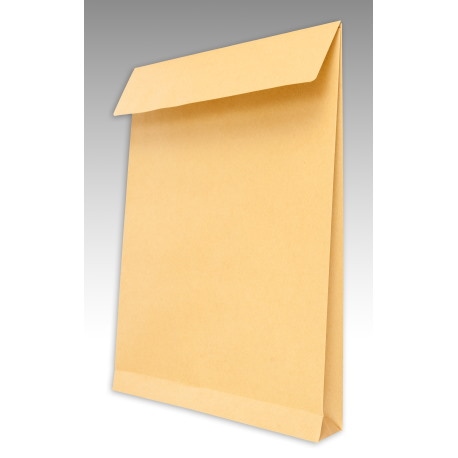 Koperta B4 brązowa HK z paskiem rozszerzana RBD  szt. 130g 
(Karton Zawiera 250szt.)