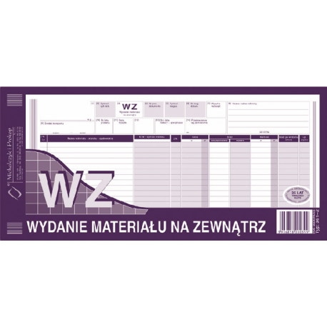WZ Wydanie mat.na zewnątrz 1/3 A3