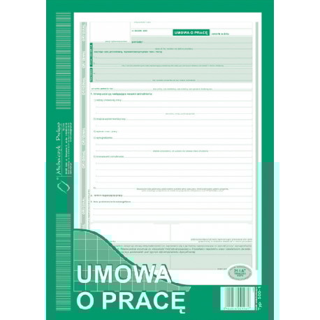 UP Umowa o Pracę A4 (NOWA)