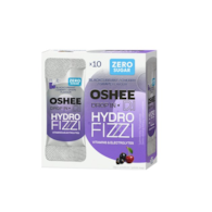 OSHEE Drop in HydroFizzi ZERO czarna porzeczka-wiśnia-winogrono 10 saszetek