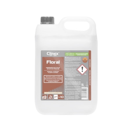 Uniwersalny płyn CLINEX Floral, do mycia podłóg, mydło marsylskie, 5l