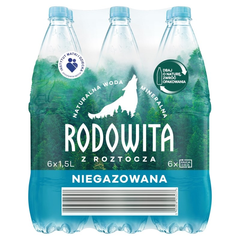 Woda mineralna gazowana Kinga Pienińska 1,5 l PET 6szt [ kaucja ]