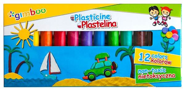 Plastelina GIMBOO, 12szt  mix kolorów 6101BTS23-99