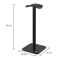 Stojak na słuchawki, czarny