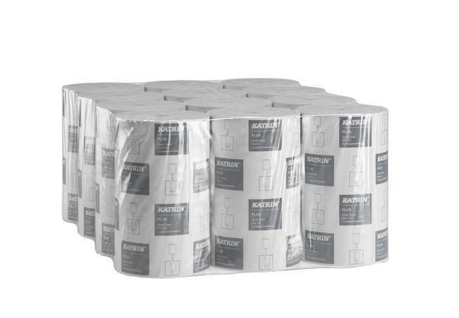 Ręczniki w roli KATRIN PLUS S2, biały, 2 warstwy