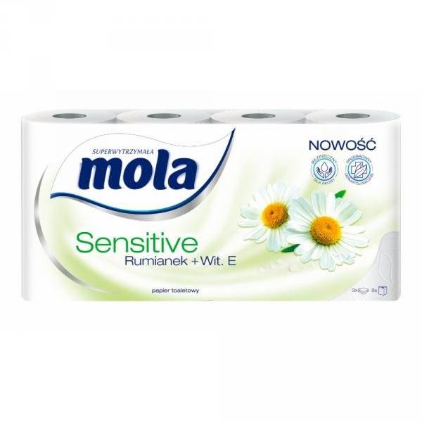 Papier toaletowy MOLA SENSITIVE a'8 Rumianek