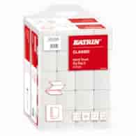 Ręczniki składane KATRIN CLASSIC Zig Zag 20x200, Handy Pack, biały, 2 warstwy