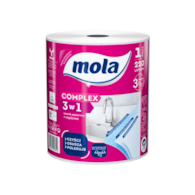RĘCZNIK PAPIEROWY MOLA, COMPLEX, niebieski, celuloza, 3 warstwy, 220 listków, 55m