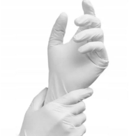 Rękawice latex bezpudrowe L op 100 ZARYS