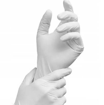 Rękawice latex bezpudrowe L op 100 ZARYS