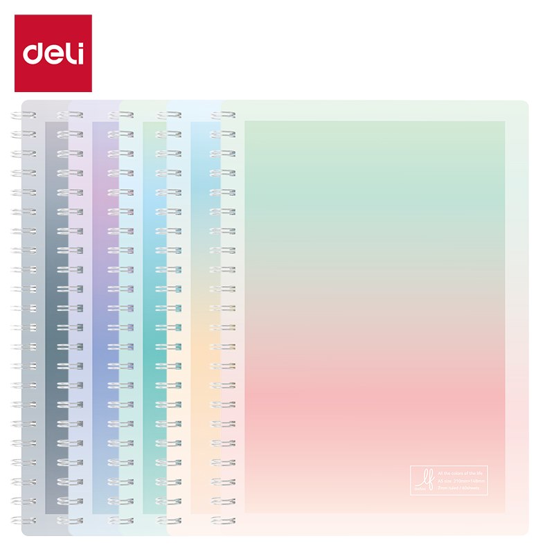 Kołonotatnik Deli Linfini EN406-A5 60 kartek linie