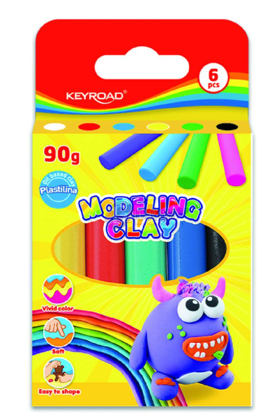 Plastelina Keyroad 6kol