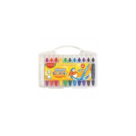 Kredki żelowe KEYROAD Smoozy Craft, 12sz., zmywalne, pudełko, mix kolorów
