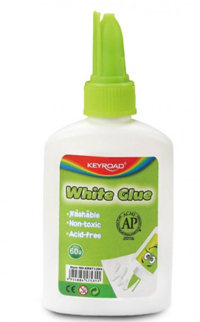 Klej biały KEYROAD, 60g, pakowany na displayu