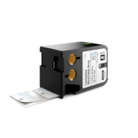 Dymo XTL laminowane opaski na kable 1-1/2  x 13/16  (38 mm x 21 mm) - czarne na białym
