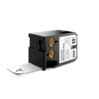 Dymo XTL laminowane opaski na kable 1-1/2  x 4  (38 mm x 102 mm) - czarne na białym