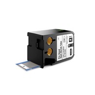 Dymo XTL wymiarowe etykiety-rurki termokurczliwe 1/4  x 1-5/16  (6 mm x 34 mm) - czarne na białym