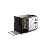 Dymo XTL wymiarowe etykiety-rurki termokurczliwe 1/4  x 1-5/16  (6 mm x 34 mm) - czarne na białym