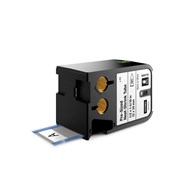 Dymo XTL wymiarowe etykiety-rurki termokurczliwe 1/2  x 1-5/16  (12 mm x 34 mm) - czarne na białym
