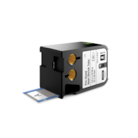 Dymo XTL wymiarowe etykiety-rurki termokurczliwe 1/2  x 1-5/16  (12 mm x 34 mm) - czarne na białym