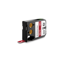 Dymo XTL uniwersalne taśmy winylowe 1/2  (12 mm) - białe na czerwonym