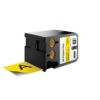 Dymo XTL uniwersalne taśmy winylowe 2  (54 mm) - czarne na żółtym