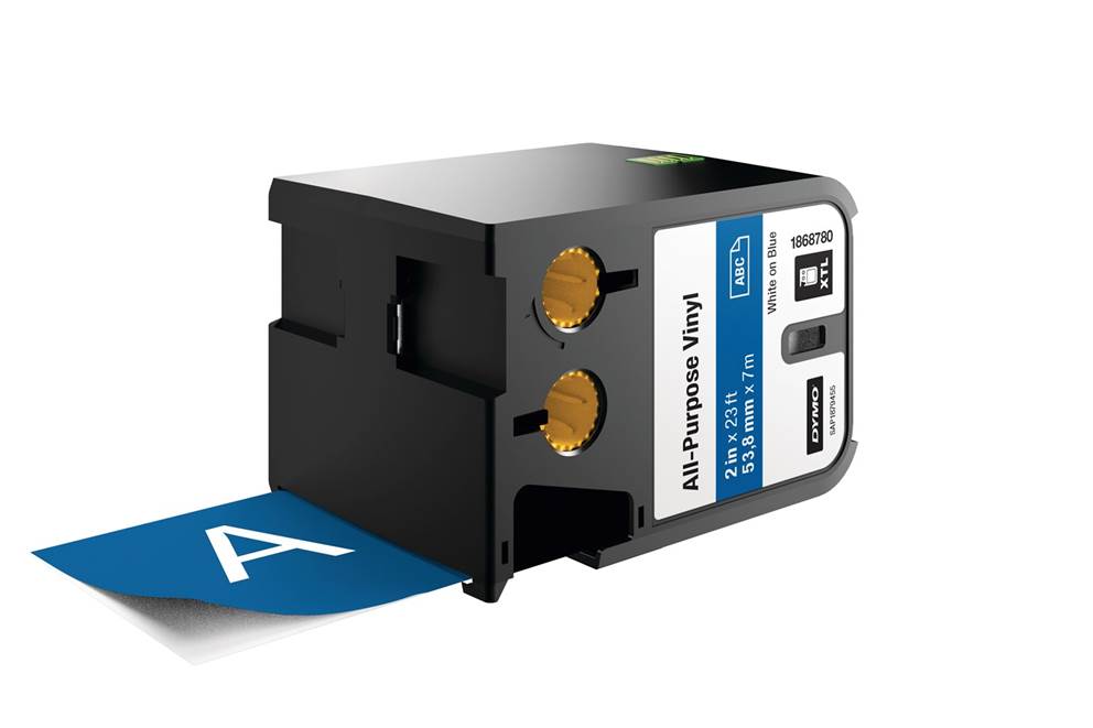 Dymo XTL uniwersalne taśmy winylowe 2  (54 mm) - białe na niebieskim