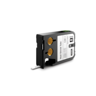 Dymo XTL rurki termokurczliwe 1/4  (6 mm) - czarne na białym