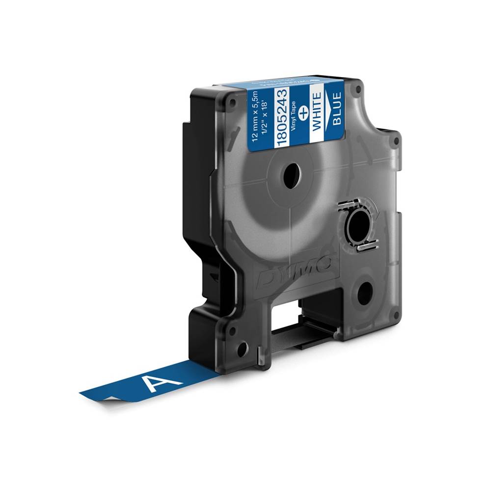 RHINO taśma winylowa 12 mm biała na niebieskim