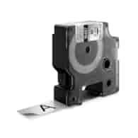 Dymo Rhino trwałe etykiety poliestrowe do zastosowań przemysłowych 19 mm x 5,5 m - czarne na metalicznym