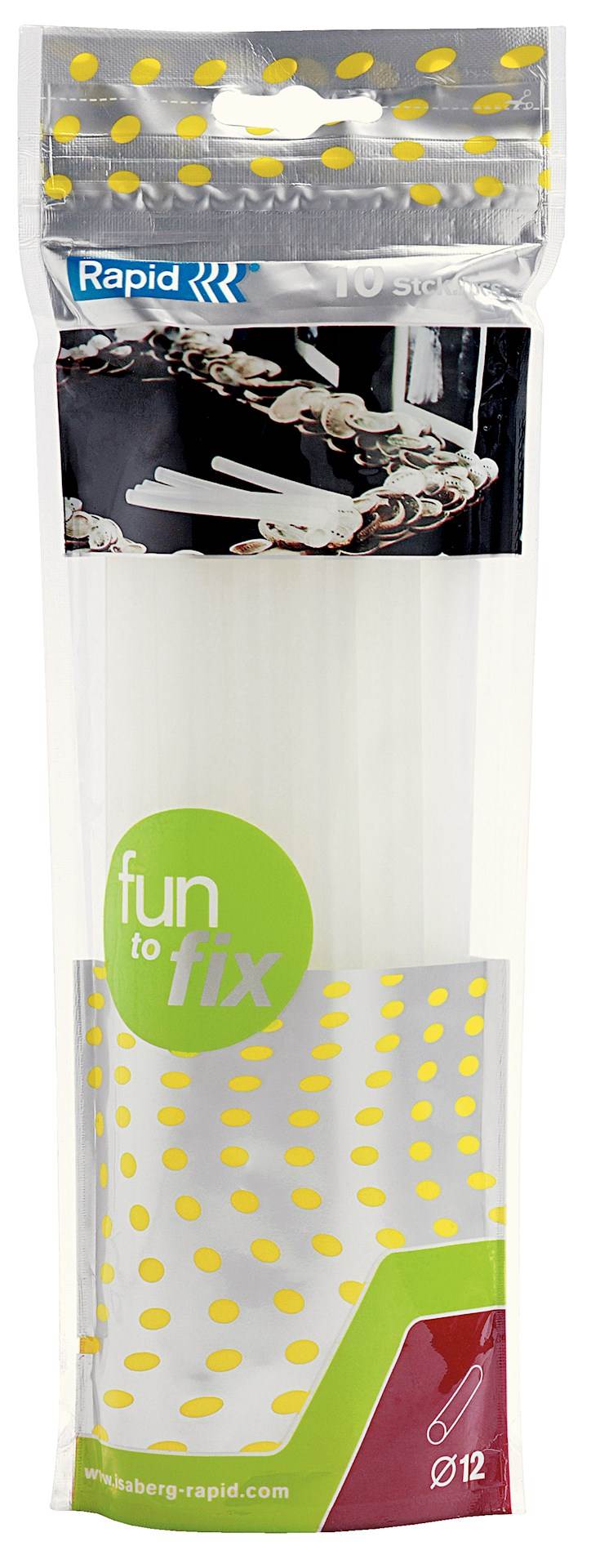 Klej uniwersalany FunToFix 200g 12mm 10 szt./opak.