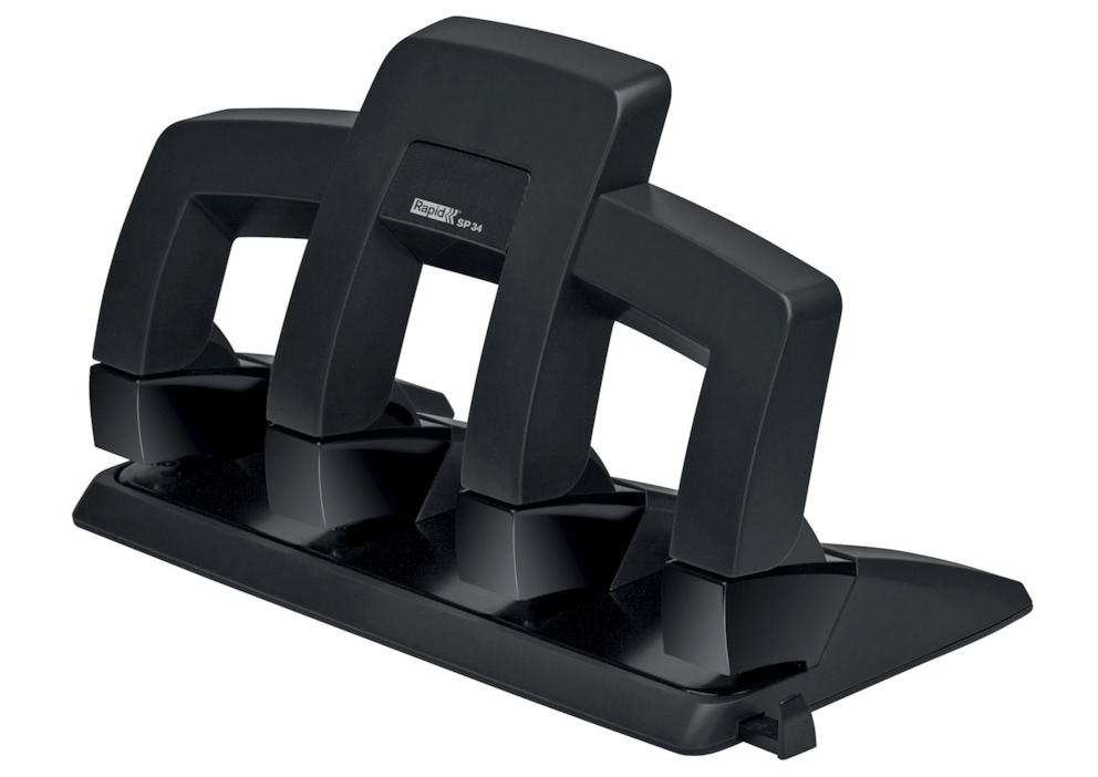 Dziurkacz Supreme SP34 PressLess Rapid, czarny, 5 lat gwarancji, 30 kartek