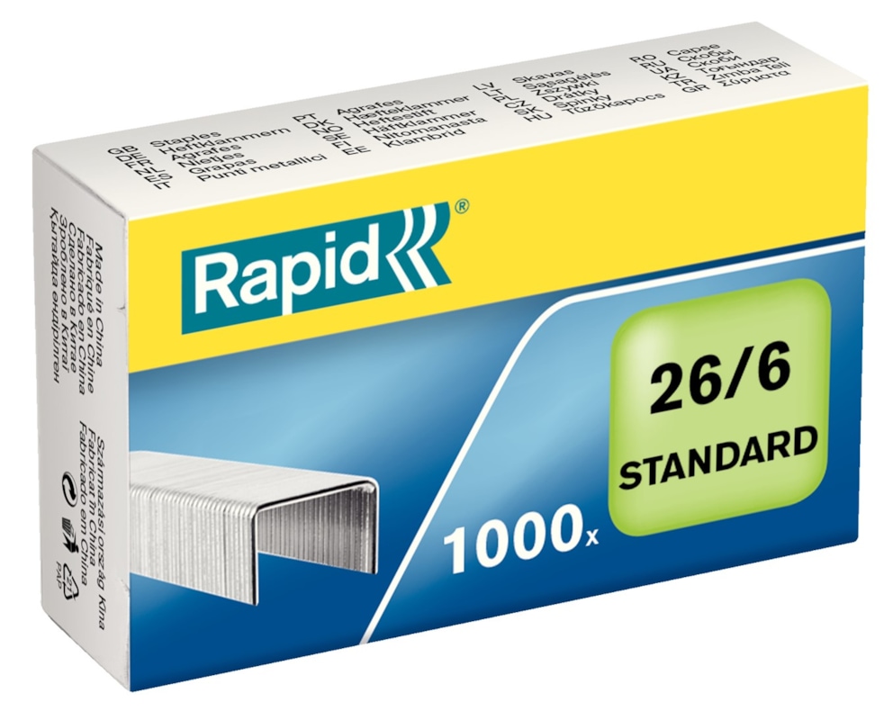 Zszywki Rapid Standard 26/6 1M 1000 szt./opak.