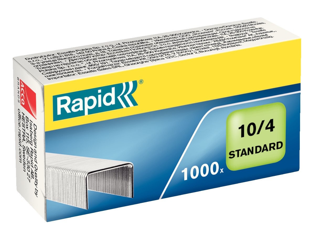 Zszywki Rapid Standard 10/4 1M 1000 szt./opak.