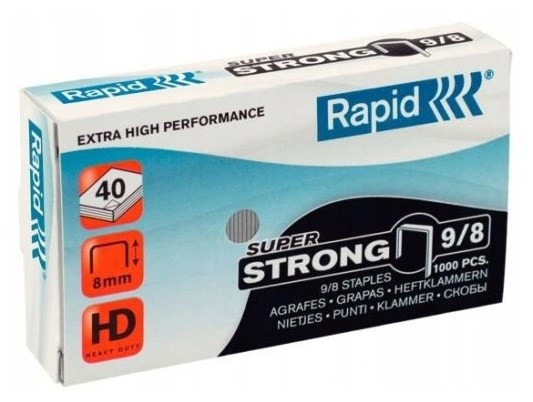 Zszywki Rapid Super Strong 9/8 1M 1000 szt.