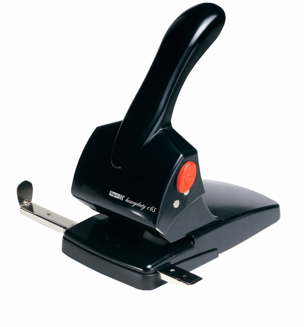 Dziurkacz Fashion HDC65 Rapid, czarny, 5 lat gwarancji, 65 kartek