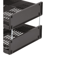 OPTIMO nóżki do tacek na dokumenty srebrny op. (4szt.)