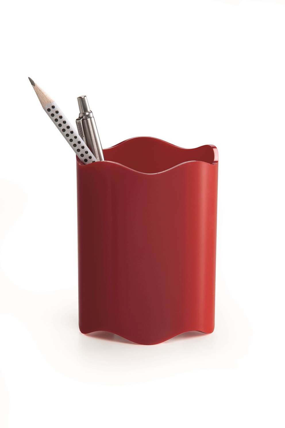 TREND pojemnik na długopisy czerwony