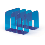 TREND stojak na katalogi niebieski przezroczysty