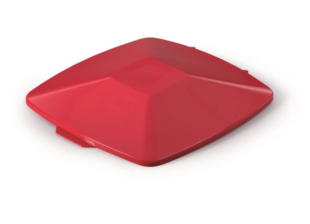 DURABIN LID 40 SQUARE pokrywa do pojemnika 40 l, prostokątna czerwony