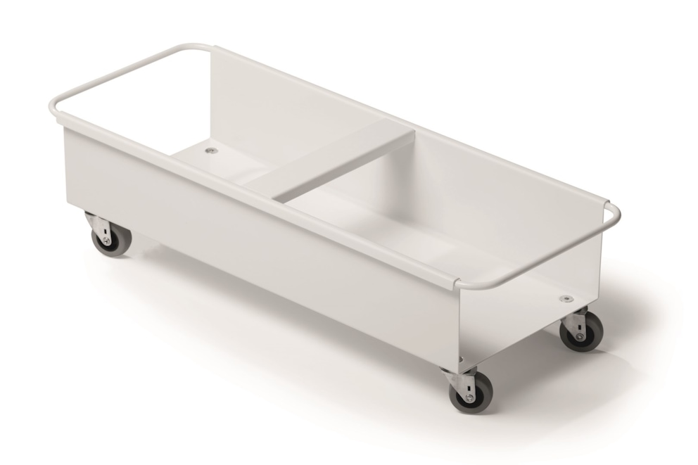 DURABIN TROLLEY FOR 2 x 40 wózek do dwóch pojemników 40 l biały