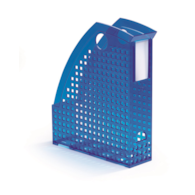 TREND pojemnik na katalogi A4  niebieski przezroczysty