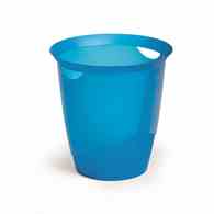 TREND kosz na śmieci 16 l  niebieski przezroczysty