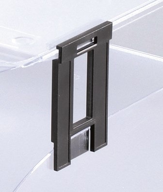 BASIC nóżki do tacki  na dokumenty czarny op. (4 szt)