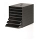 IDEALBOX PLUS A4 pojemnik z 7 szufladami z osłoną  czarny