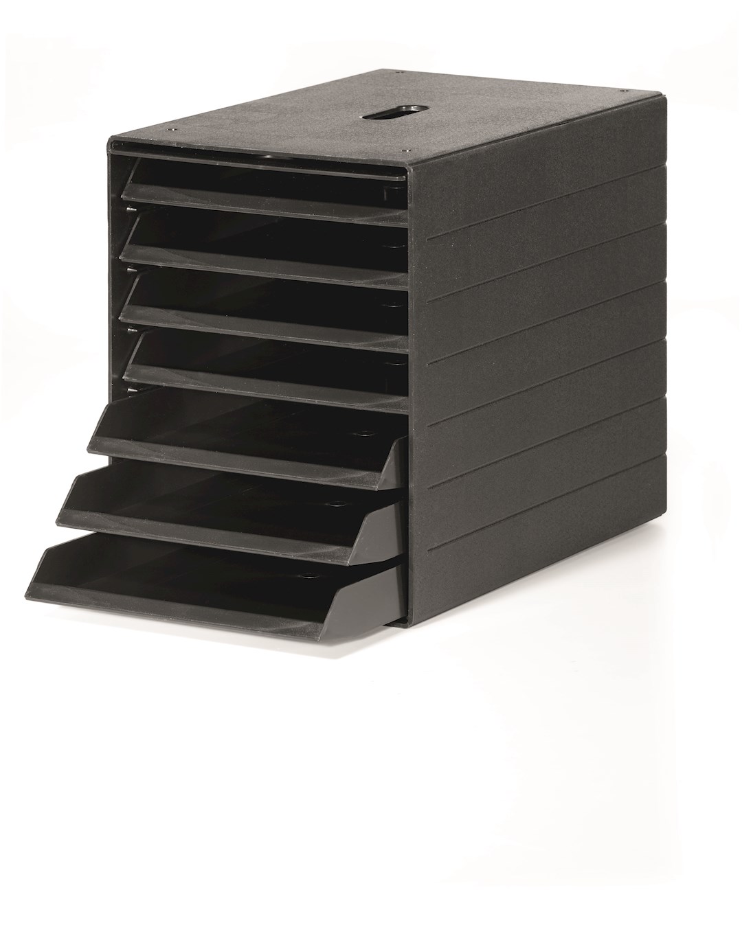 IDEALBOX PLUS A4 pojemnik z 7 szufladami z osłoną  czarny