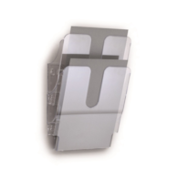 FLEXIPLUS A4 2 pionowe pojemniki na dokumenty przezroczysty