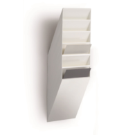 FLEXIBOXX A4 6 pionowych pojemników na dokumenty biały